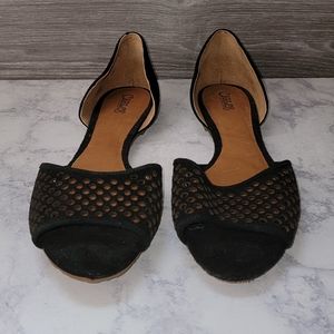 NWOT Carlos by Carlo Santana Open Toe Flats